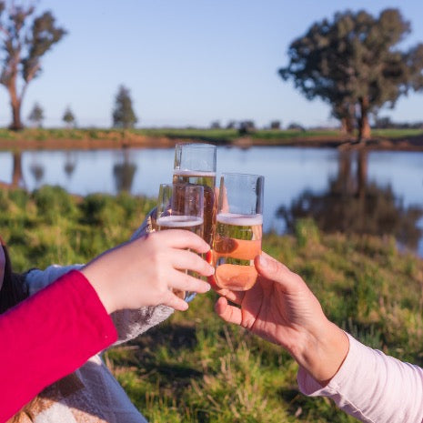 On Farm Picnic with Bubbles