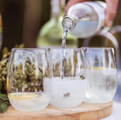 G&T in Rowdy Crowd Wine Tumblers