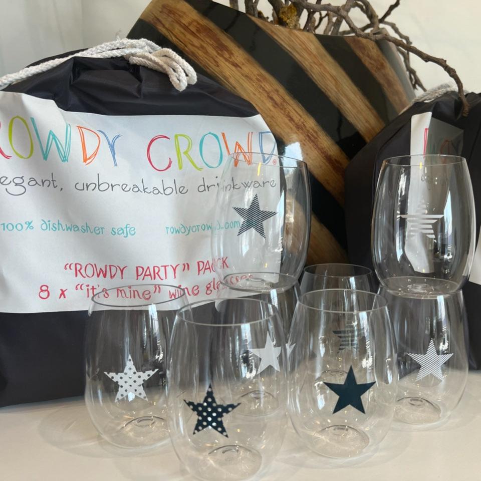 &quot;It&#39;s Mine&quot; 8 Printed Wine Packs - Classic Navy