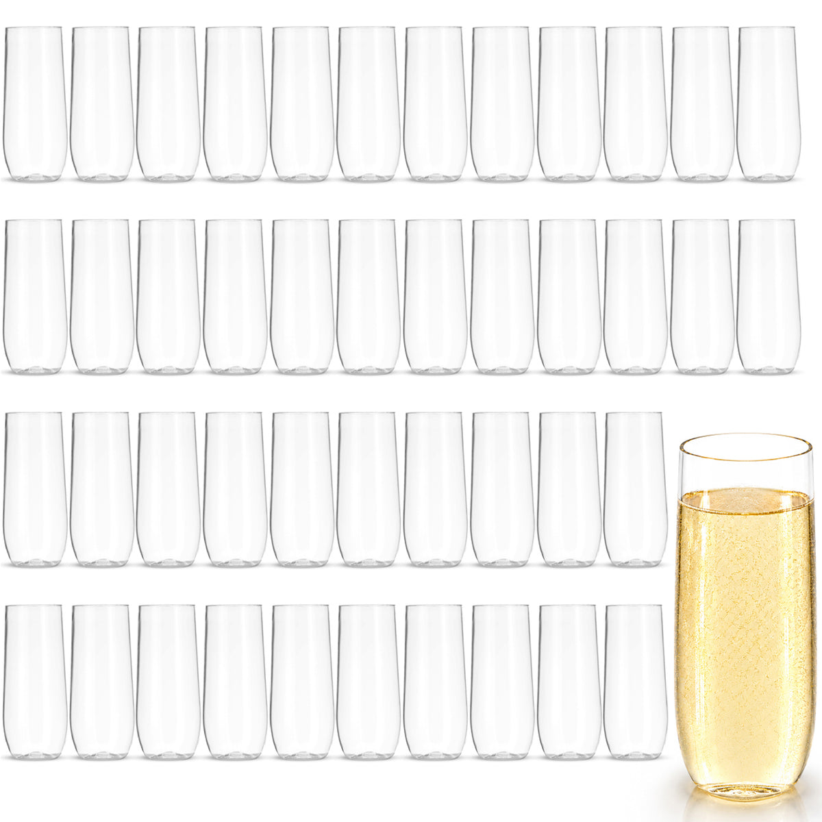 Bulk Pack 135 x Champagne Flutes