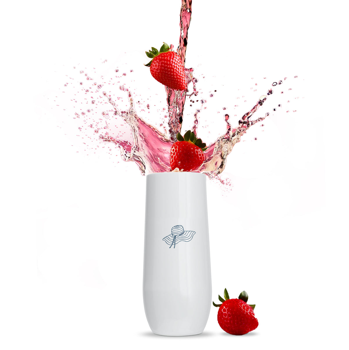 All White 8 Printed Champagne Packs - Rowdy Summer Vibes