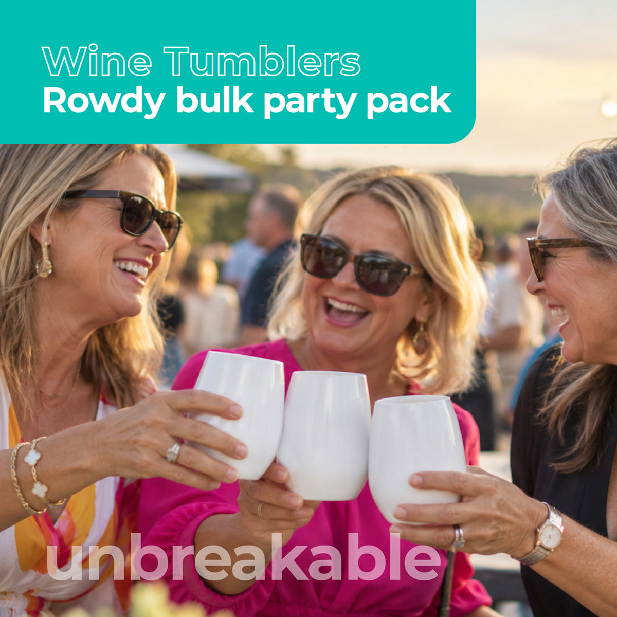 Catering Pack x 24 All-White Wine Tumblers
