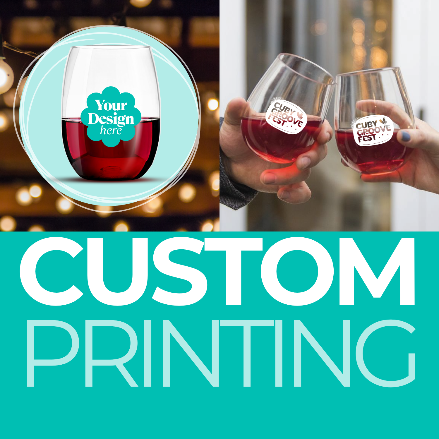 bulk orders and custom printing available for unbreakable cups - drinkware for Festivals Events  Distilleries Breweries Cellar Door Tastings