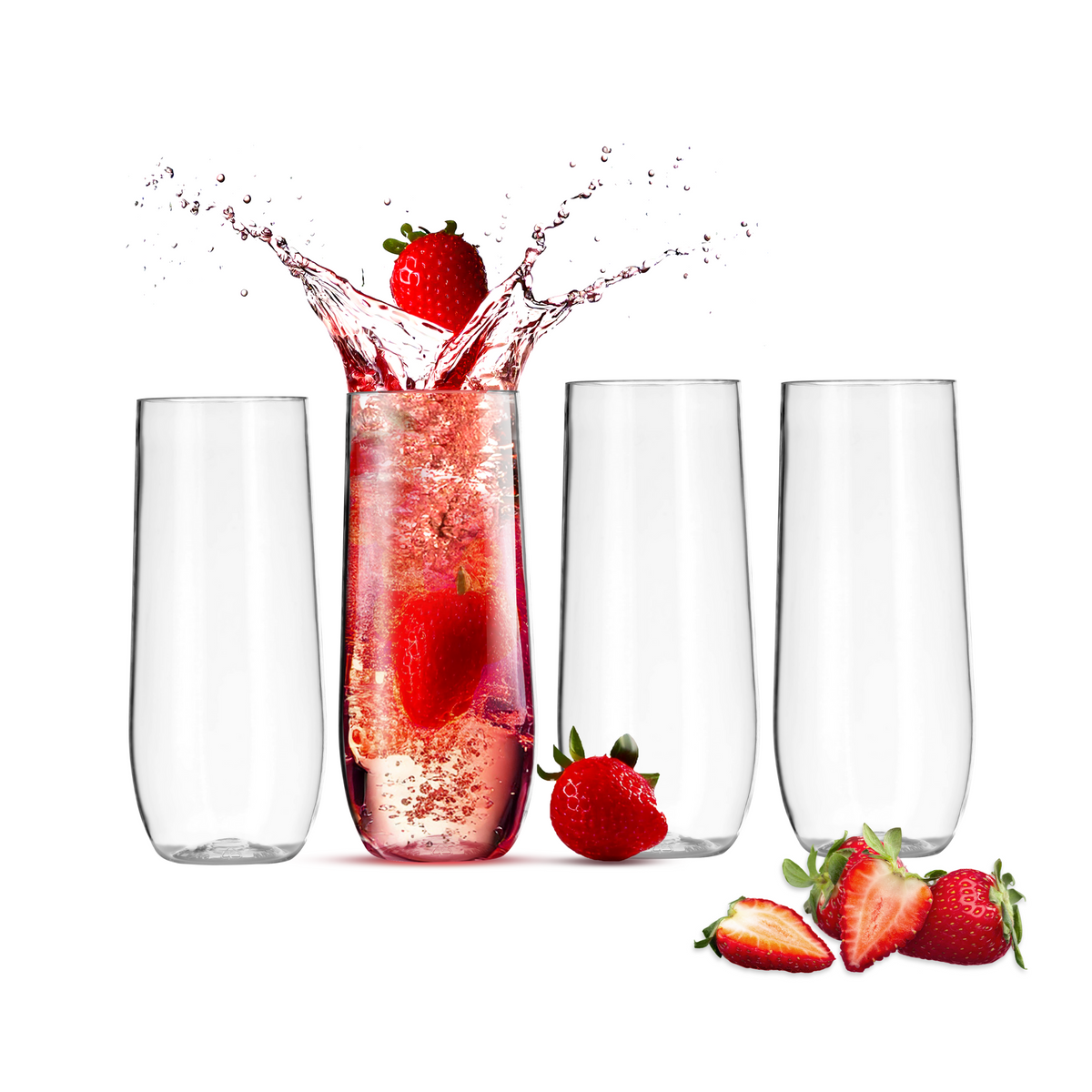 Rowdy Family Combination Pack, 4 Wine &amp; 4 Champagne Pieces