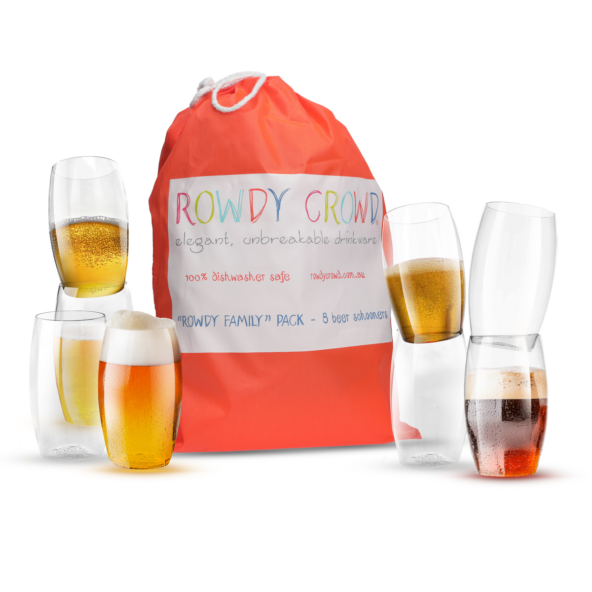 Rowdy Family Beer Pack, 8 Pieces, 425ml