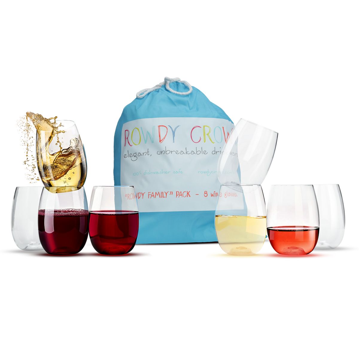 Rowdy Family Wine Pack, 8 Pieces, 425ml