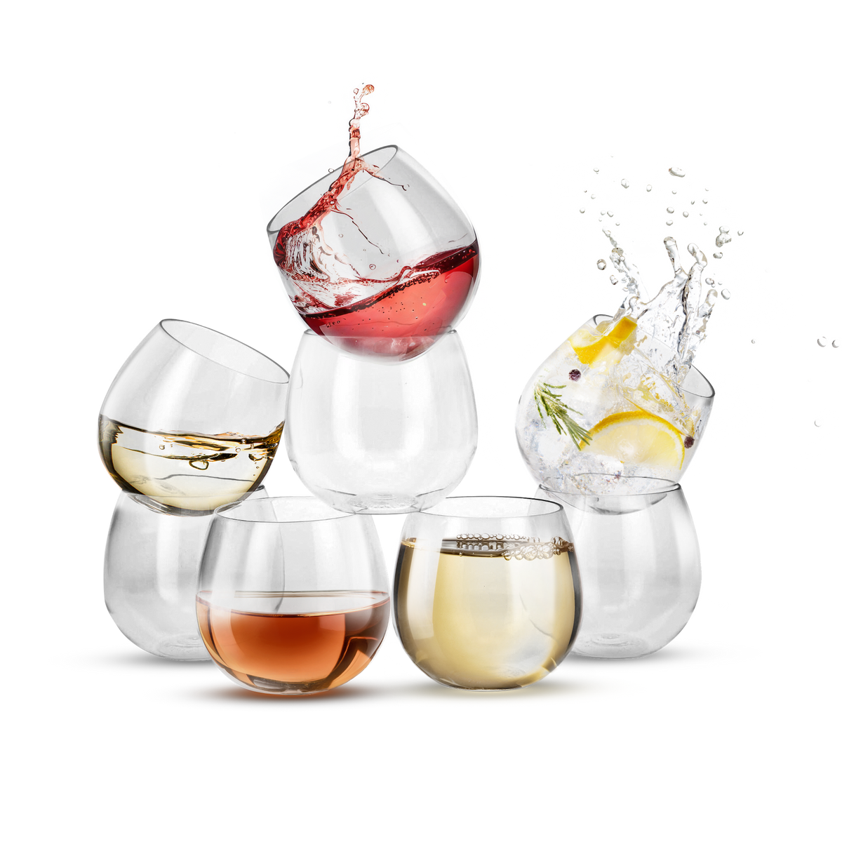 Rowdy Party Gin Balloon Pack, 8 Pieces, 385ml