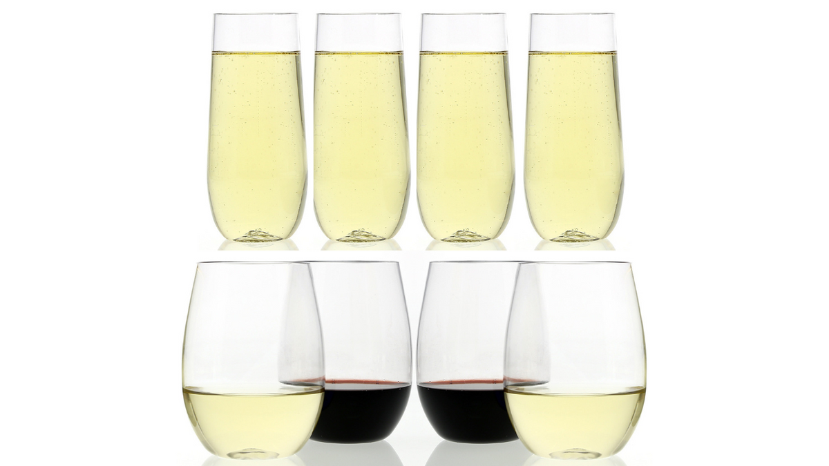 Rowdy Family Combination Pack, 4 Wine &amp; 4 Champagne Pieces